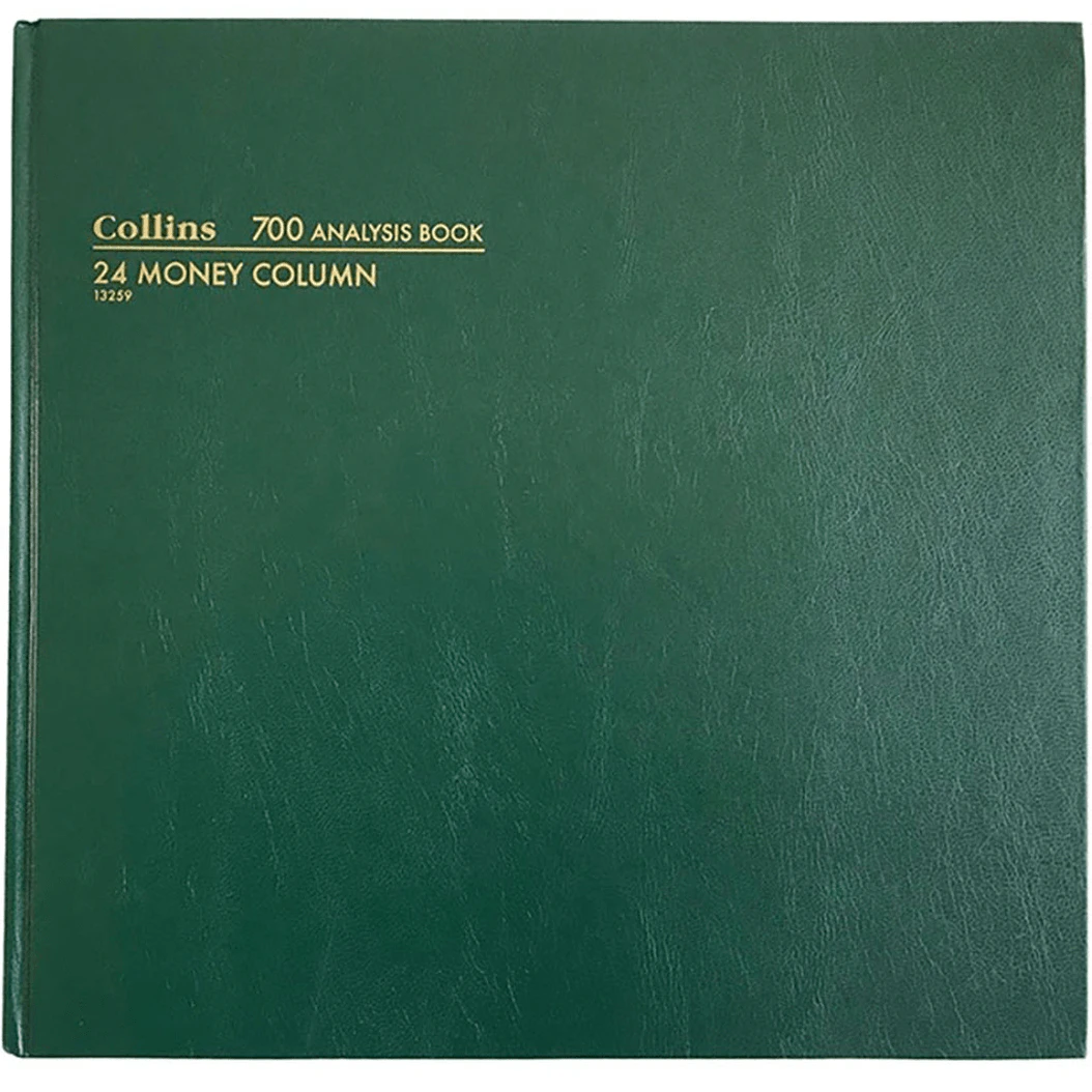 Collins 700 Series Analysis Book 24 Money Column Mc 96 Leaf A3.5 Green