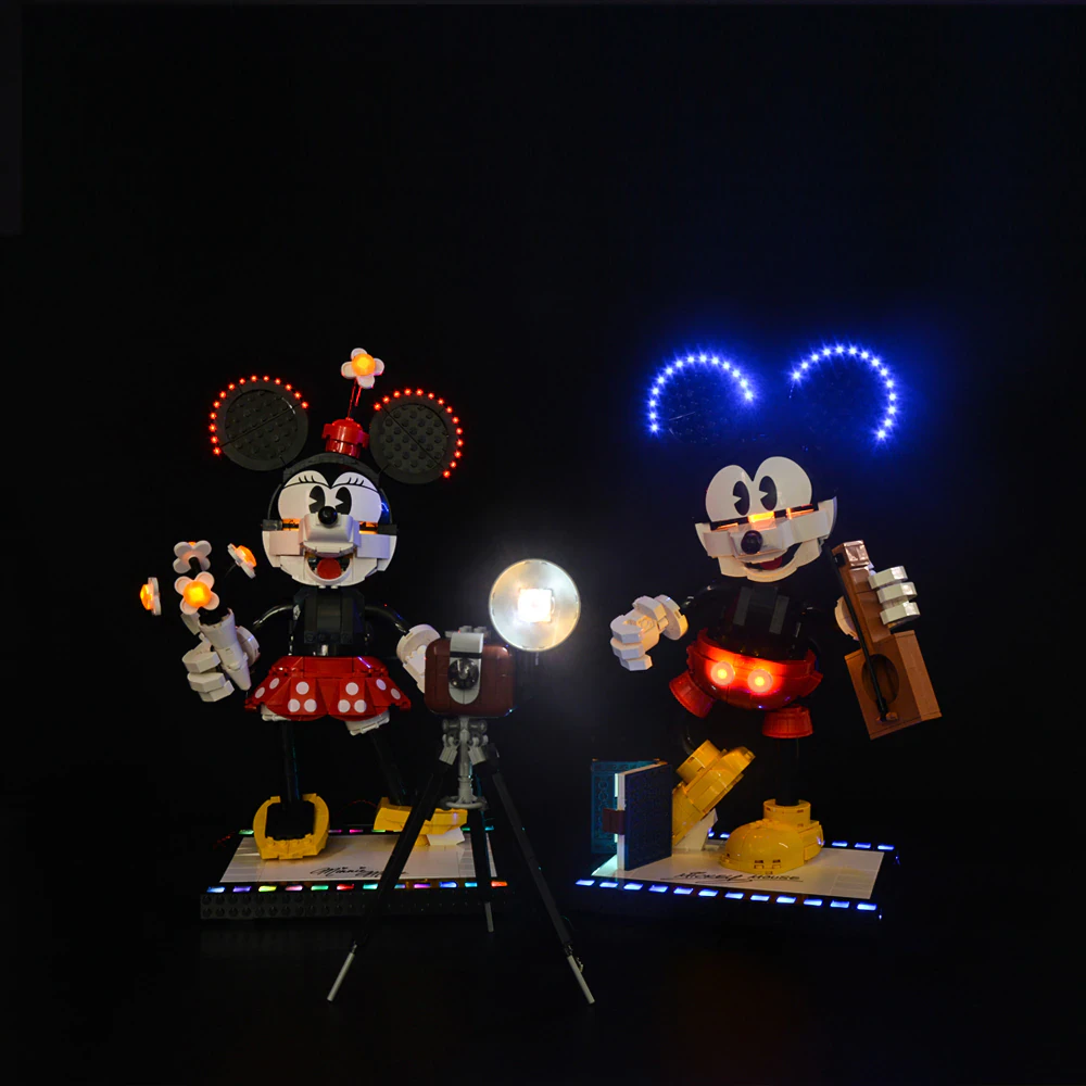 Lego Mickey Mouse & Minnie Mouse Buildable Characters 43179 light kit