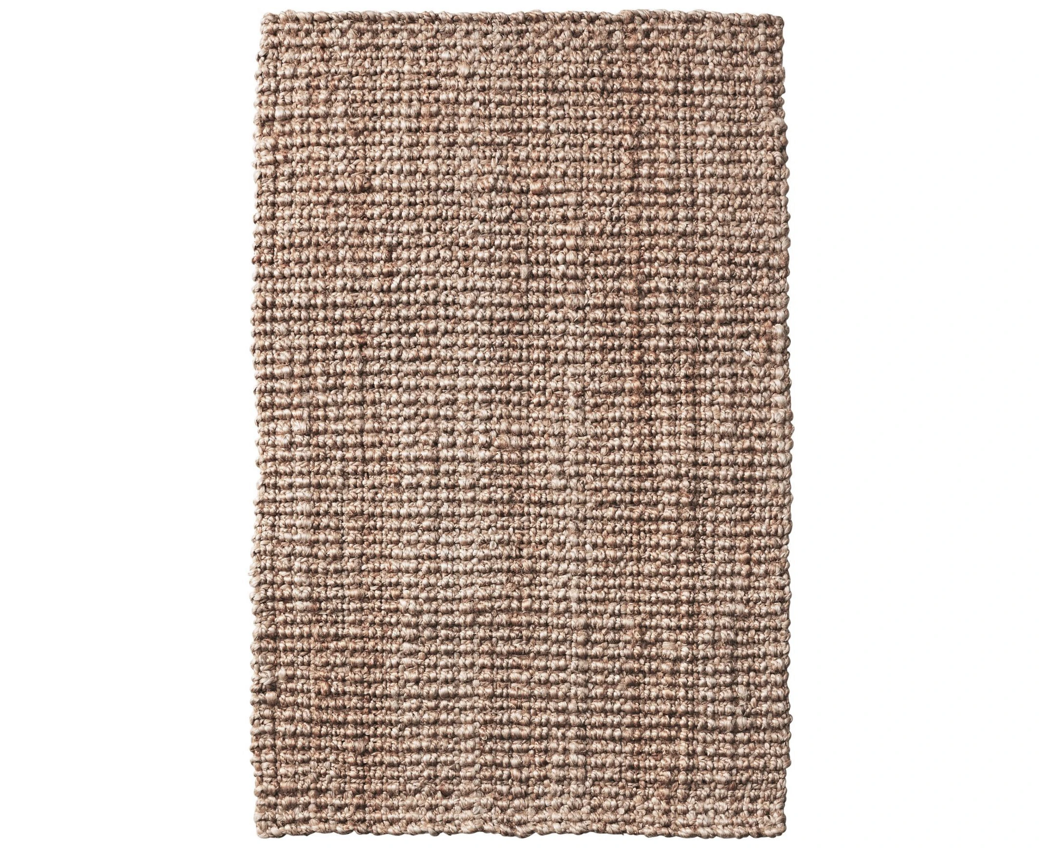 Chunky Weave Andes Natural Jute Rug with Rubber Backing-Natural Golden Jute