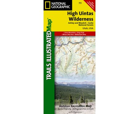 High Uintas Wilderness - Sheet map, folded