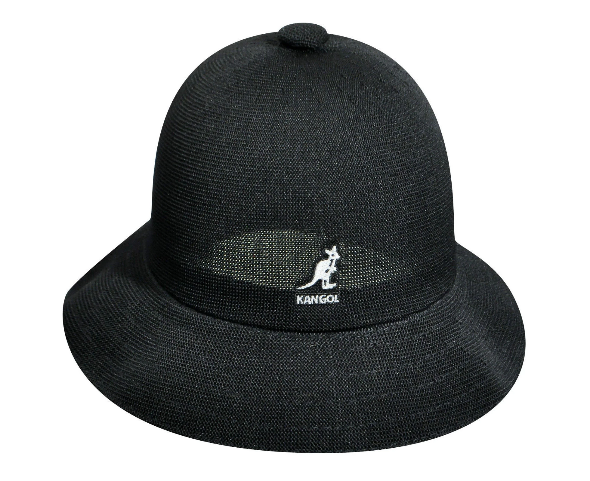 Kangol Tropic Casual Bucket Hat Summer Sun Brim Men's Cap - Black - Black