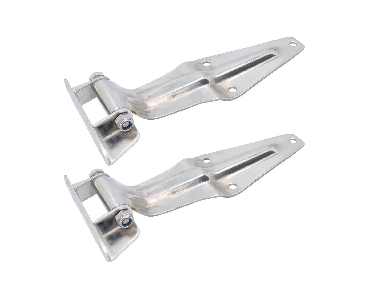 AB Tools 2 Pack 12" Stainless Steel Door Gate Strap Hinge Industrial Quality Heavy Duty