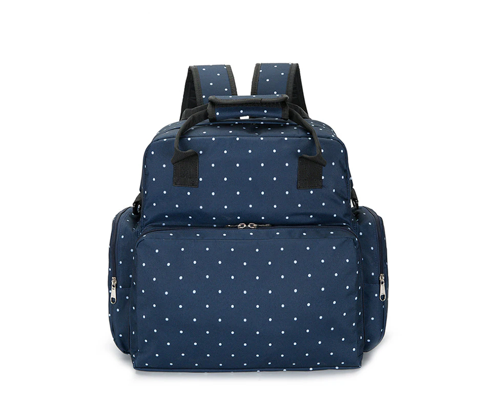 Ankommling Large Diaper Bag Baby Nappy Tote Bag-Blue Dot