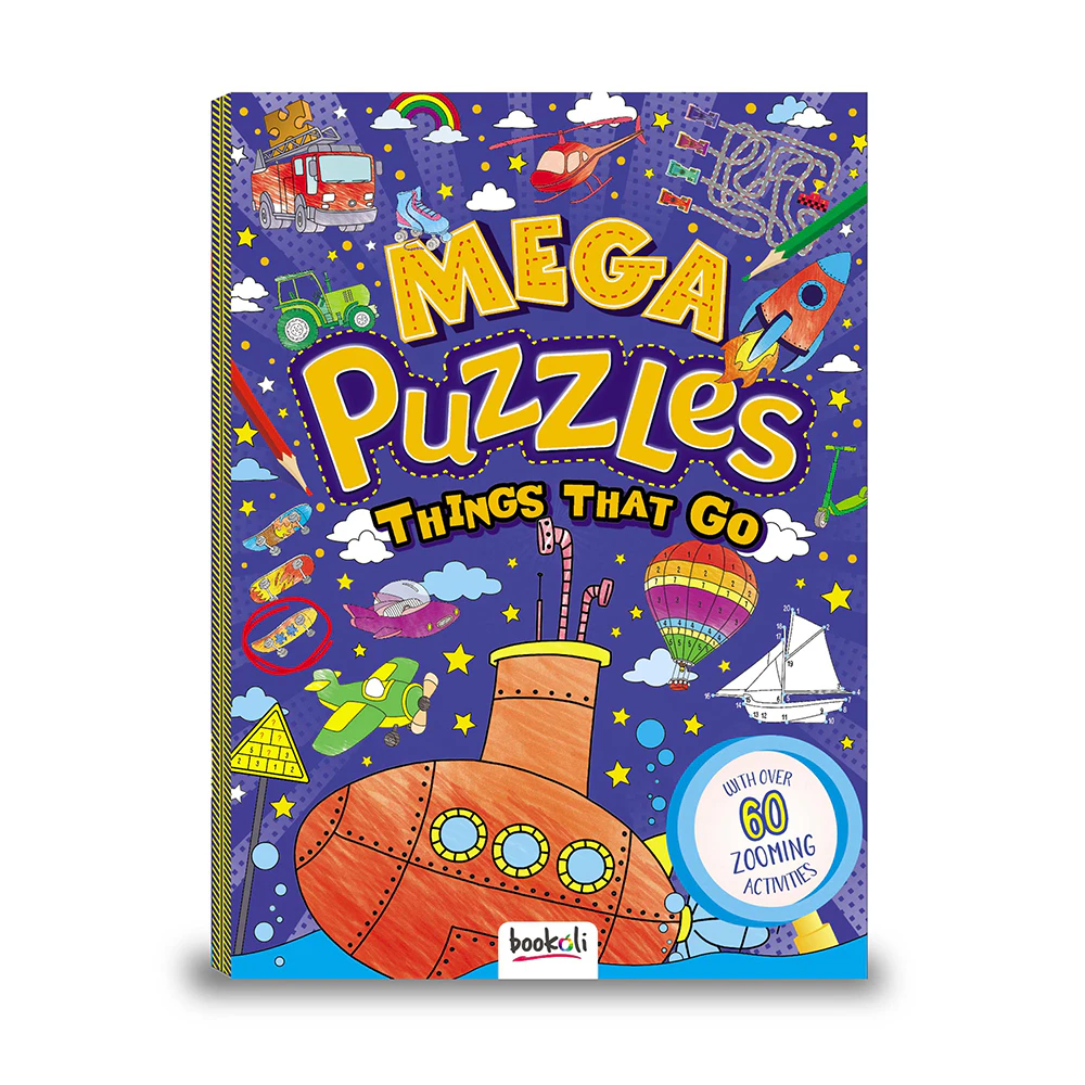 Bookoli Mega Puzzles: Things That Go Childrens Puzzle Book Kids Activity 3y+