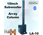 E-Lektron 500W LA-10 Active PA System Amplifier Subwoofer & Array Column Mixer