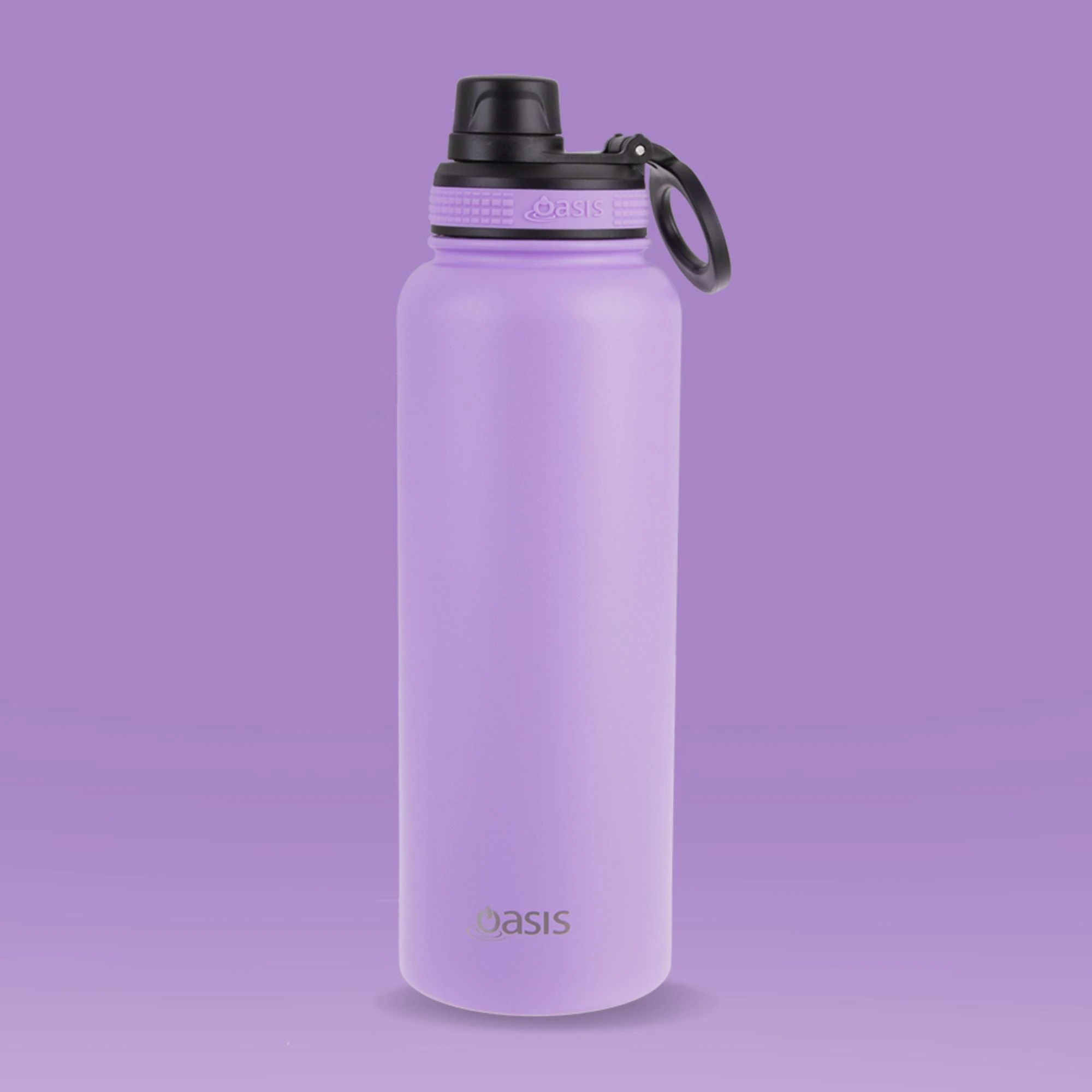 Insulated Challenger Lavender Water Bottle 1.1 Litre