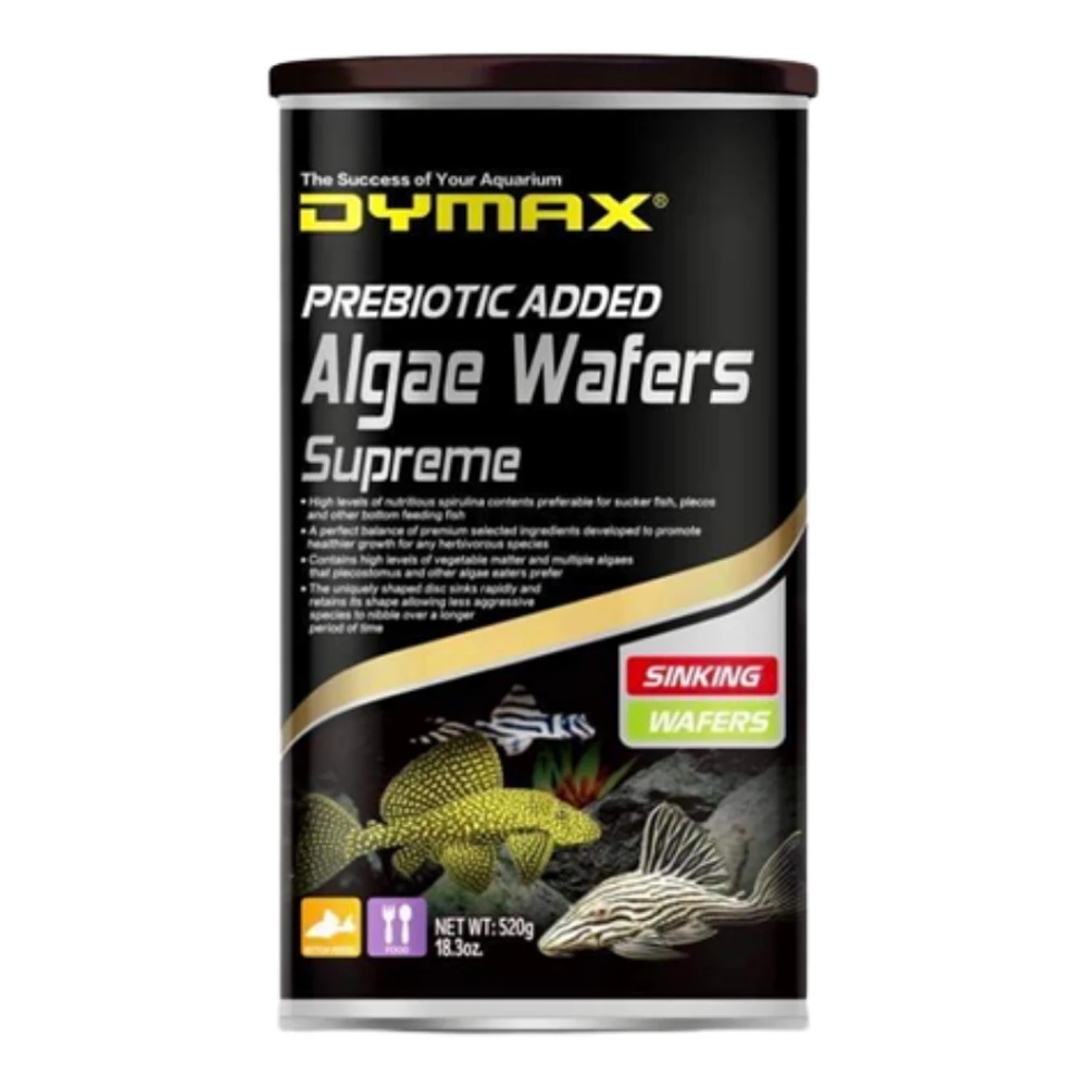 Dymax Algae Vege Wafers Disc Supreme Spirulina Aquarium Tropical Fish Food 520g