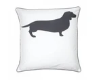 Dachshund Charcoal Quilt Cover Set by Bianca