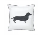 Dachshund Charcoal Quilt Cover Set by Bianca