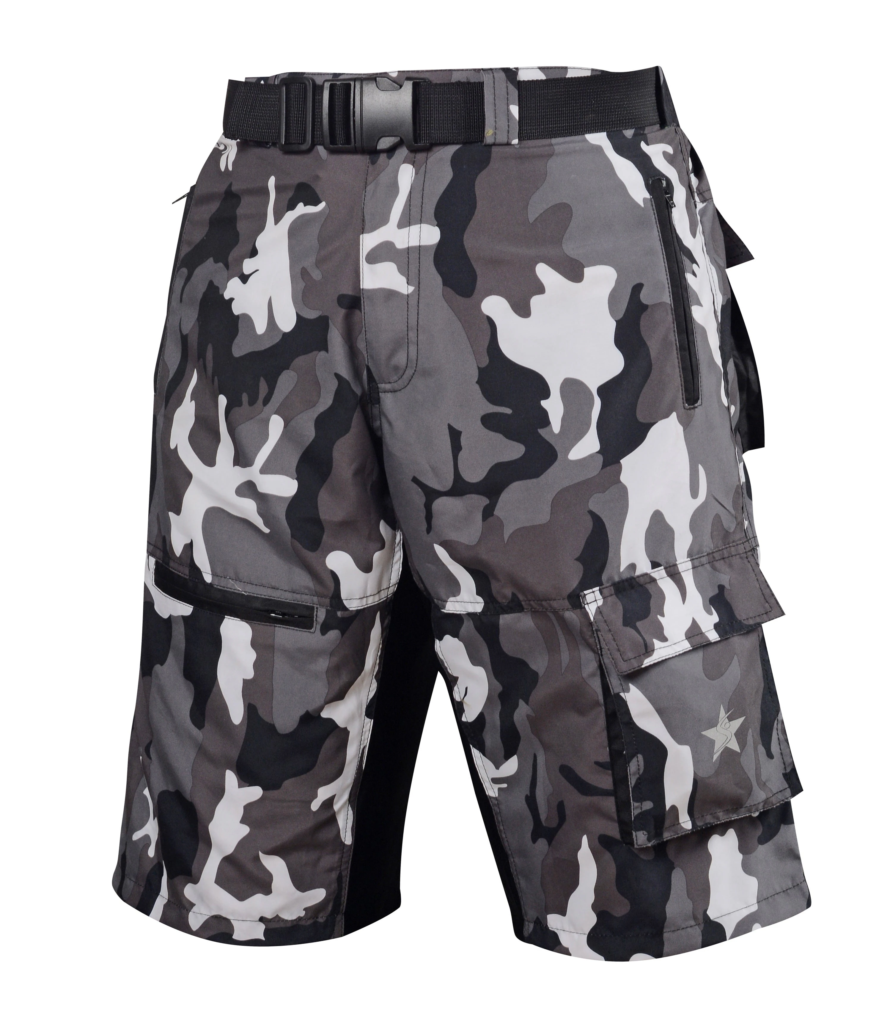 Spruce Tactical Military Combat Cargo Shorts - Grey