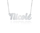 Prime & Pure 9K White Gold Name Necklace Nicole - 60cm