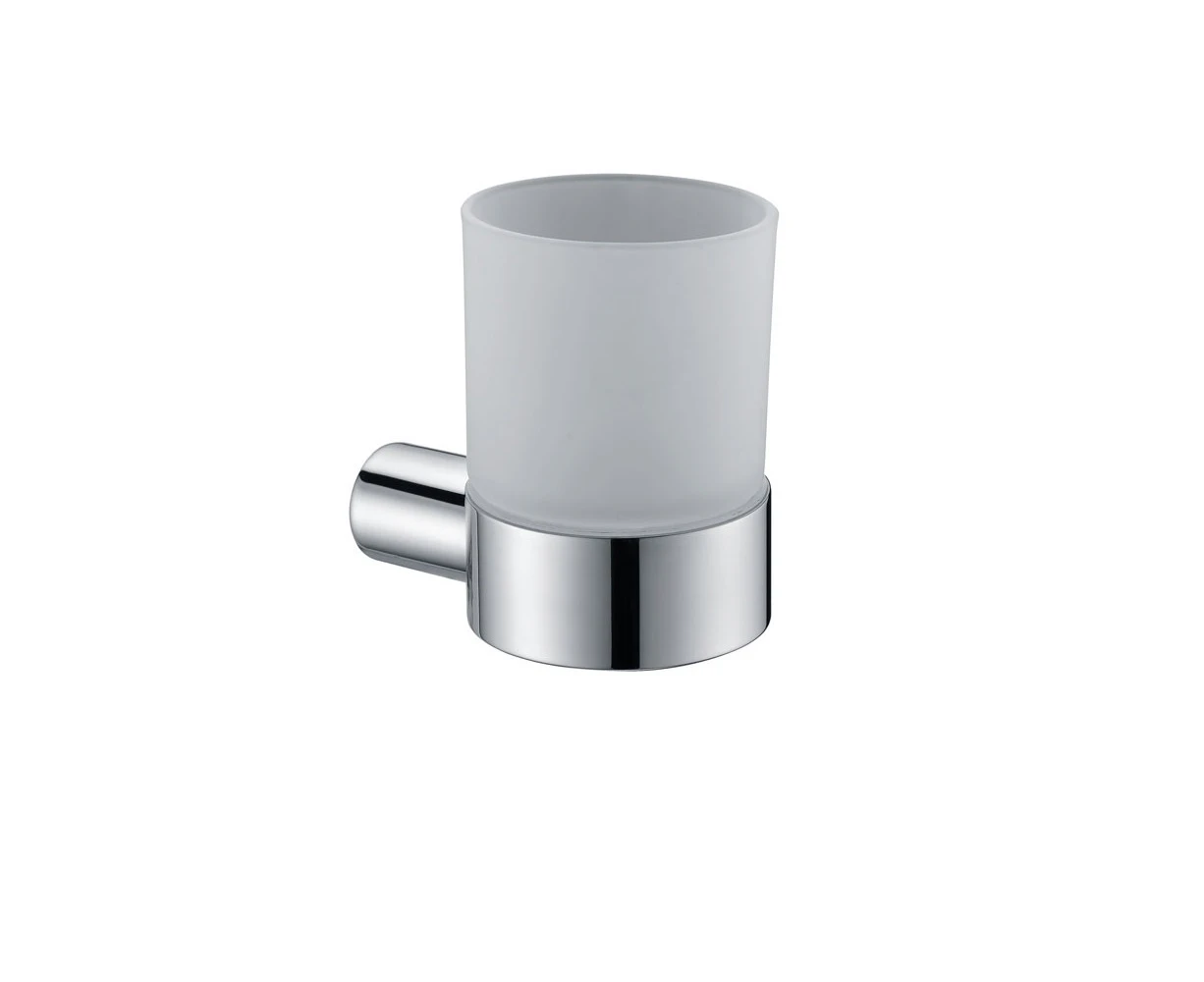 Seamless Smooth Chrome Wall Hung Round Stainless Steel Tumbler Holder ss round series