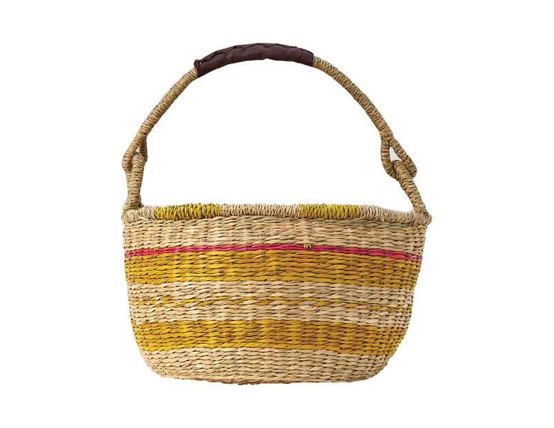 Annabel Trends - Seagrass Basket - Yellow