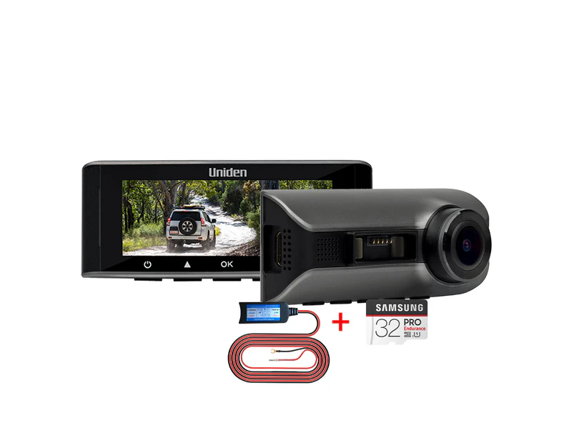 UNIDEN - CAM75 - HD DASH CAM Single Front Camera + 32GB MLC Card & Hardwire Kit