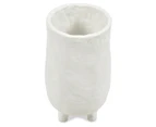 Frankie Dcor Vase Large Cement - White - 19x19x35cm - 5kg