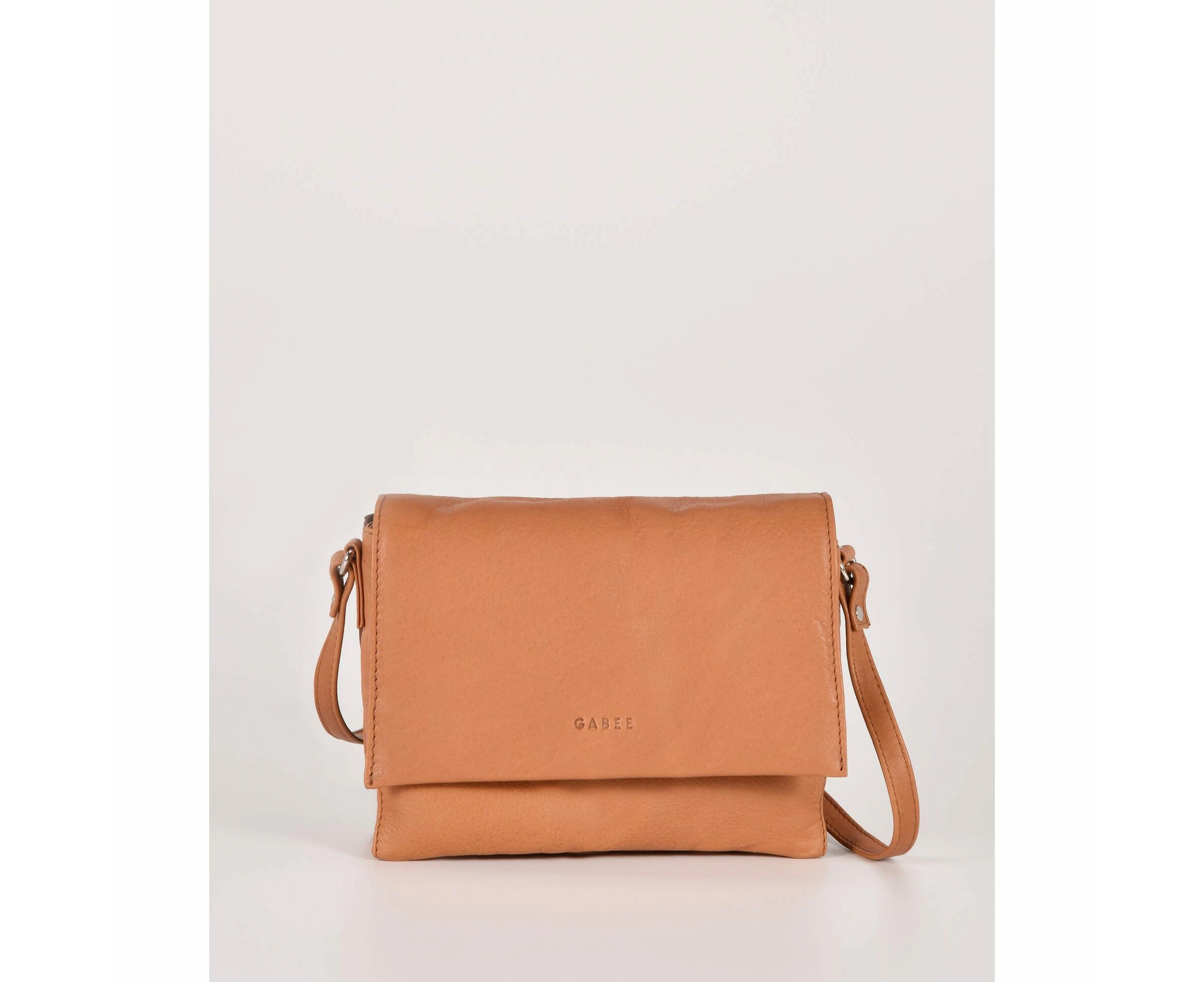 GABEE Eloise Leather Crossbody Bag - Tan