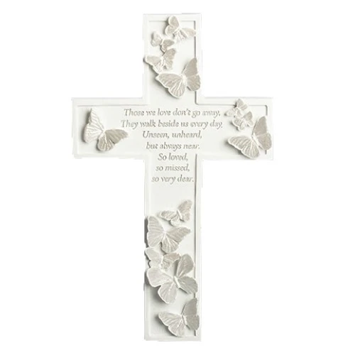 Roman Inc - Butterfly Memorial Wall Cross