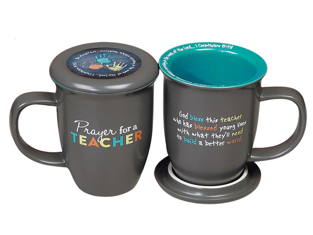 Prayer For A Teacher Mug And Coaster