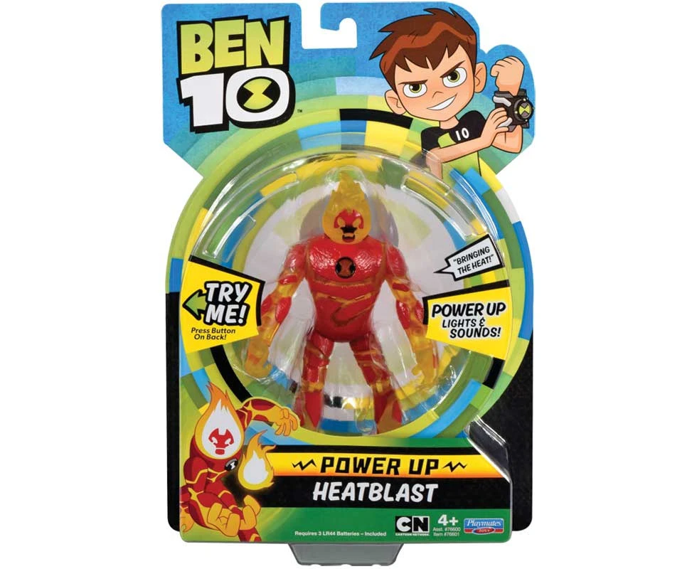 Ben 10 Deluxe Power Up Figures - Heatblast