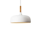 White 48CM Wood Pendant Lights