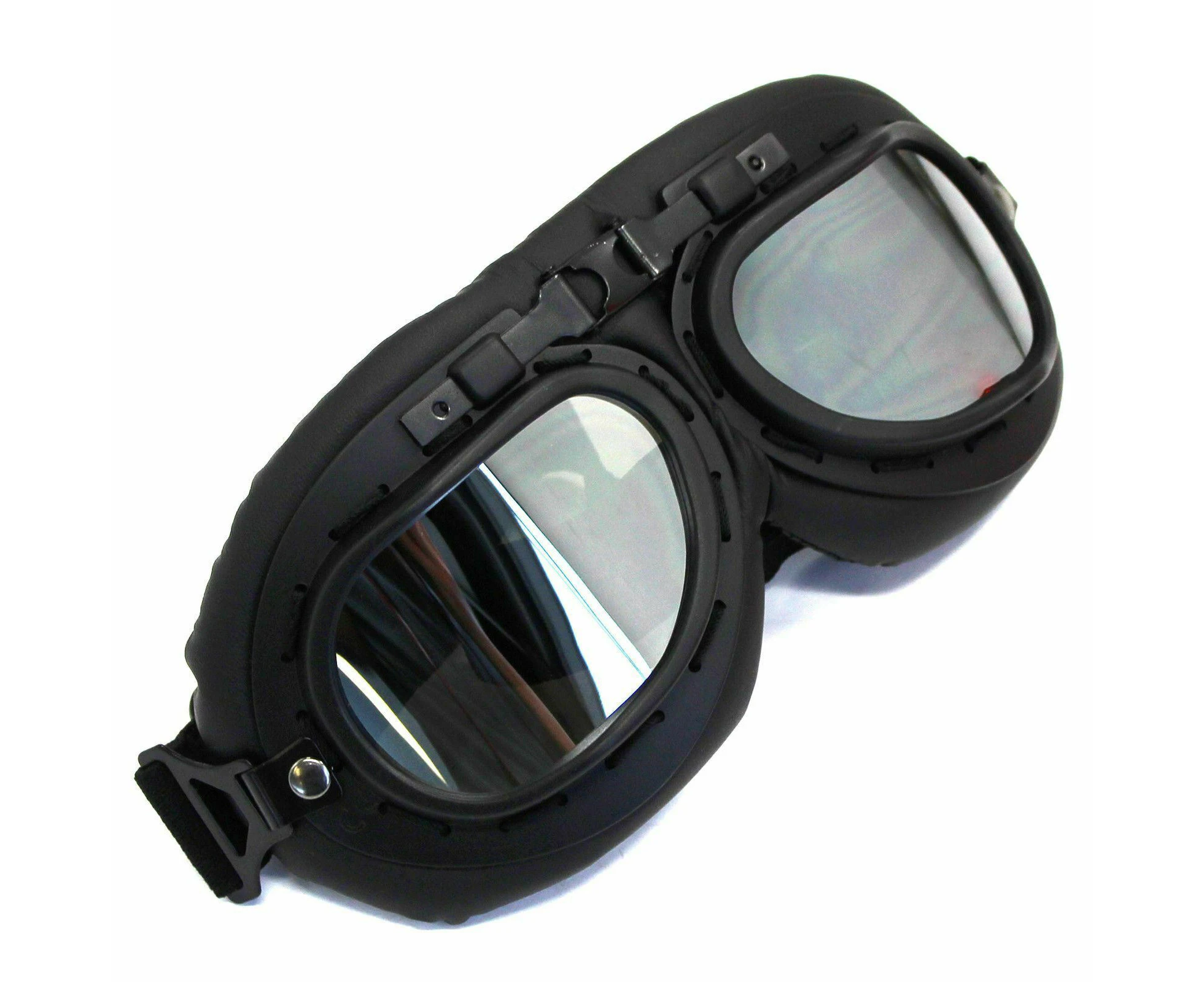 Retro Vintage Motorcycle Goggles Aviator Pilot Motocross Cruiser Eyewear Glass