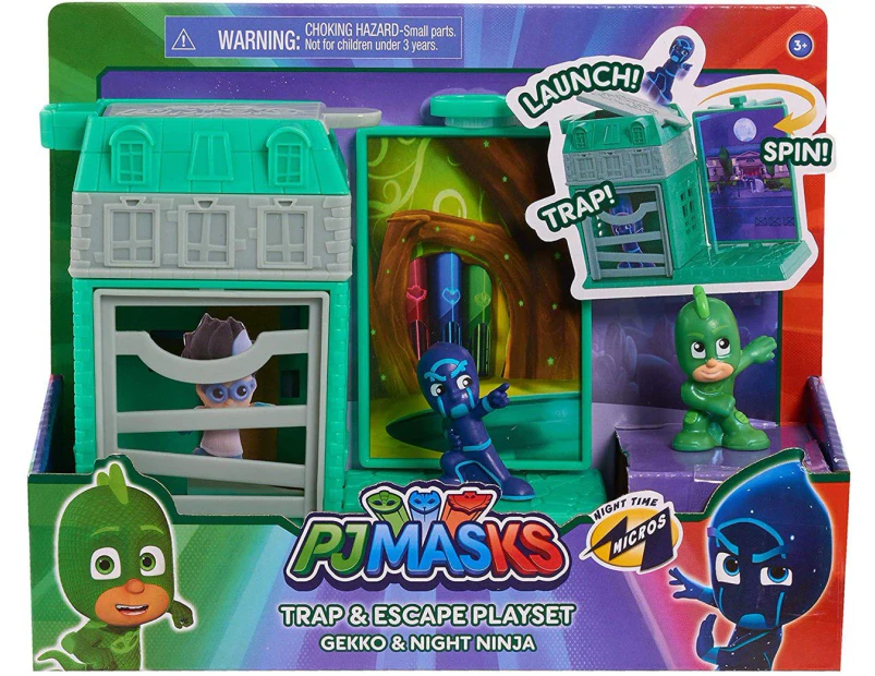 Disney Junior Pj Masks Trap Escape Gekko Night Ninja Playset