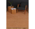 Auguste Mnemonic Reddish Brown Wool Blend Rug