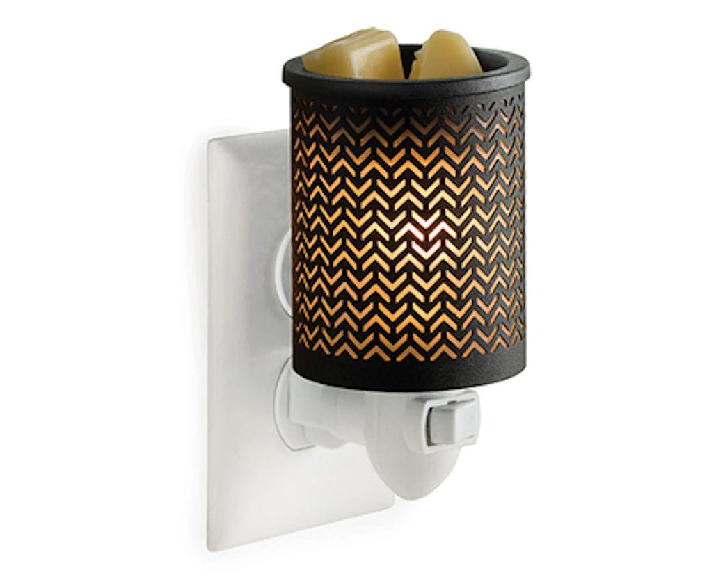 Chevron Metal Pluggable Fragrance Warmer