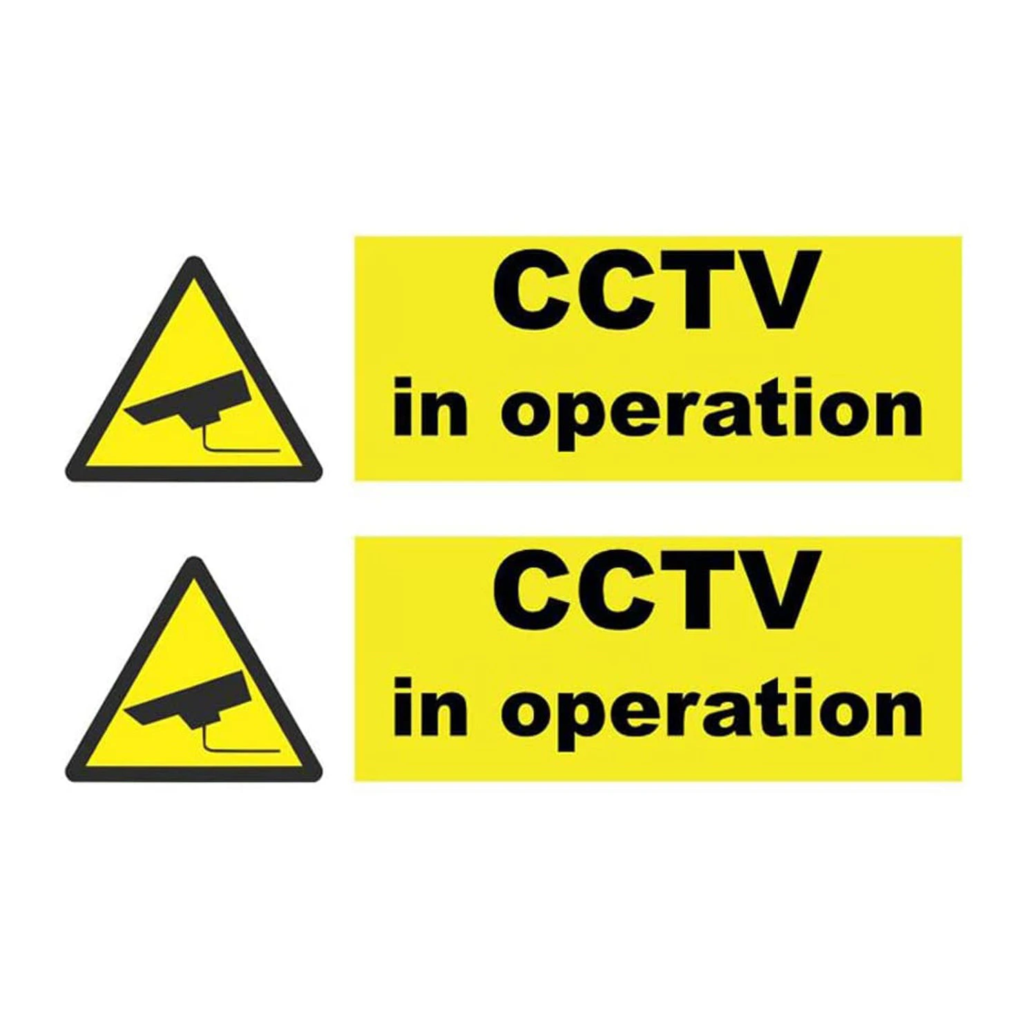 Home Security CCTV Notice Vinyl Sticker - 2pcs