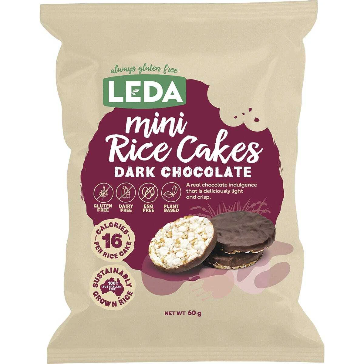 Dark Chocolate Mini Rice Cakes (6x60g)