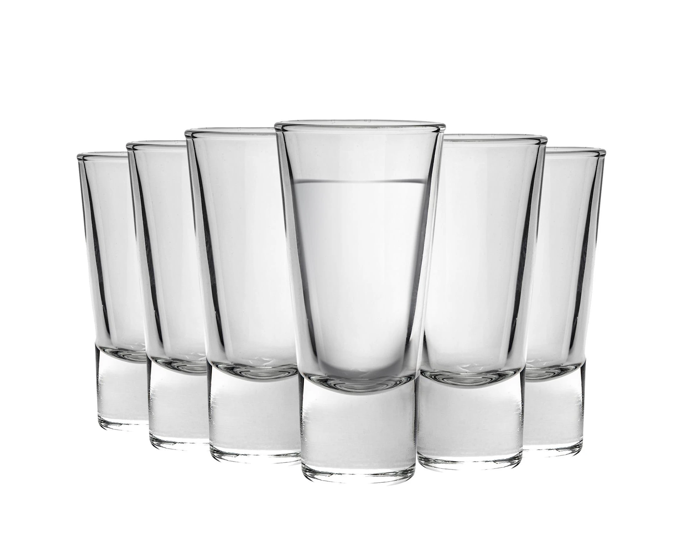 Bormioli Rocco Ypsilon Glass Shot Glasses Set - 70ml - Pack of 6