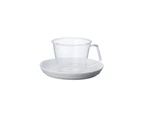 Kinto CAST Coffee Cup & Porcelain Saucer 220ml