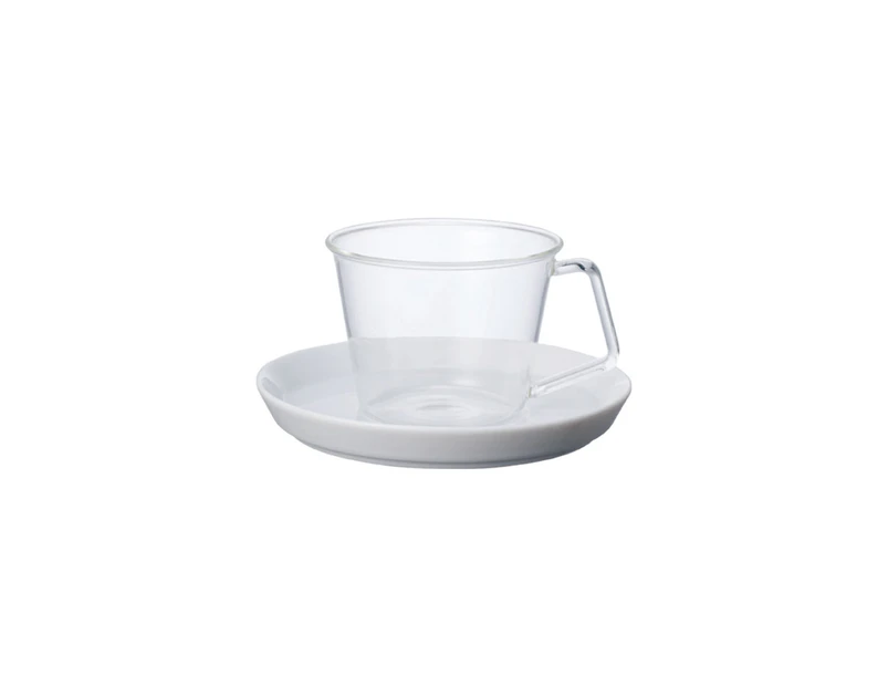 Kinto CAST Coffee Cup & Porcelain Saucer 220ml