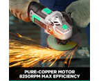 LITHELI 20V Cordless 4-1/2" ANGLE GRINDER Kit with 4A Battery