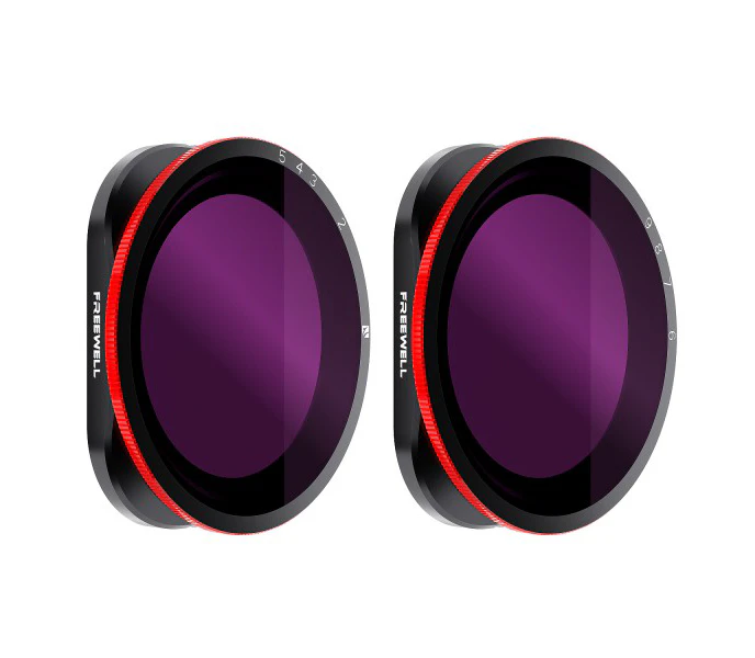 Freewell 2-pack Variable ND Filter Set for HERO8 Black (VND 2-5 and 6-9 f-stops)