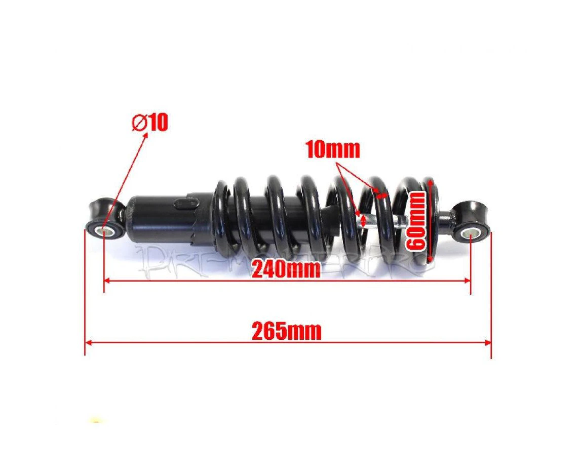 240mm Shock Absorber Suspension Shocker for 110cc 70cc Thumpstar Atomik Dirtbike