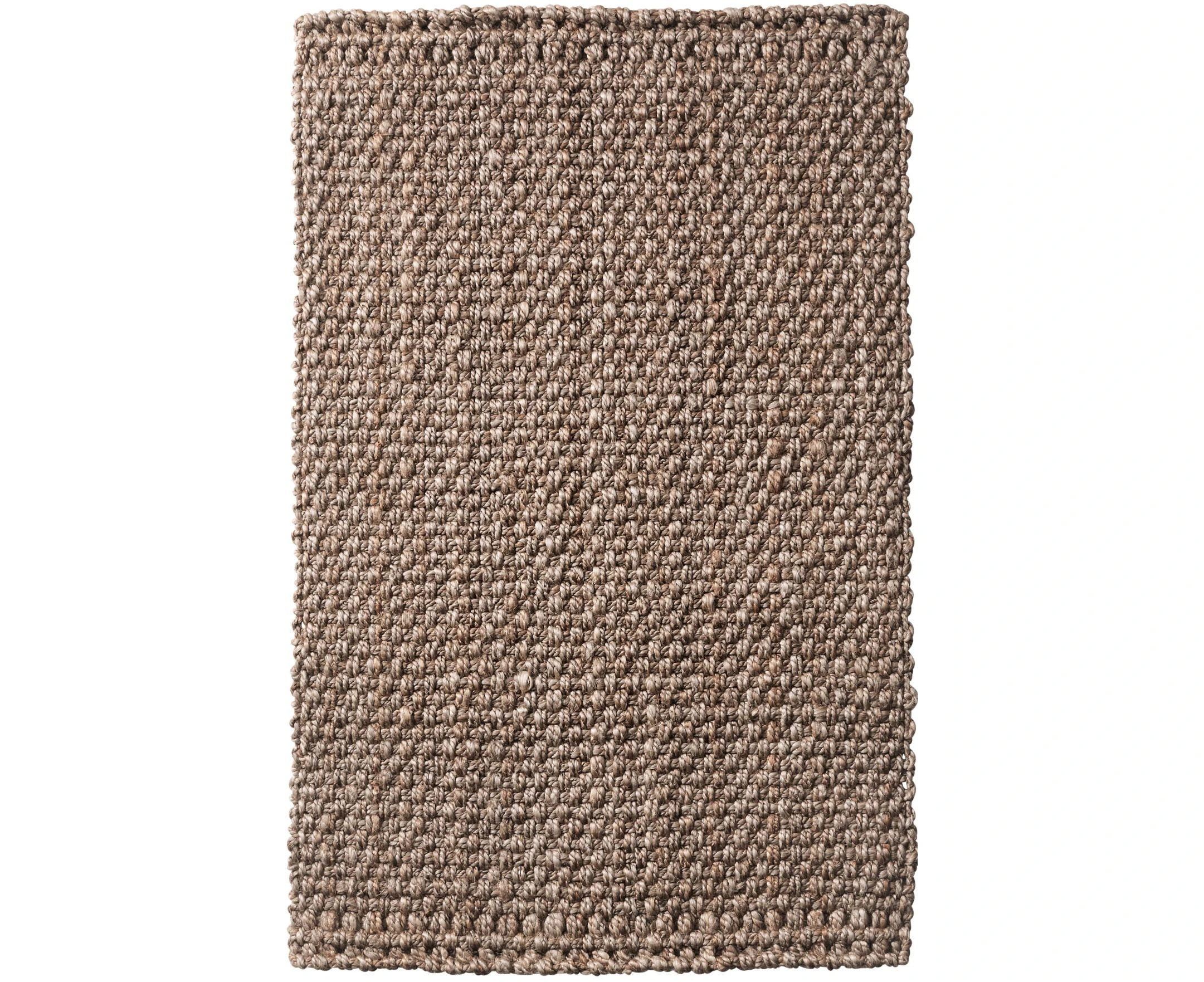 Basket Weave Chunky Doormat - Natural Silver Jute