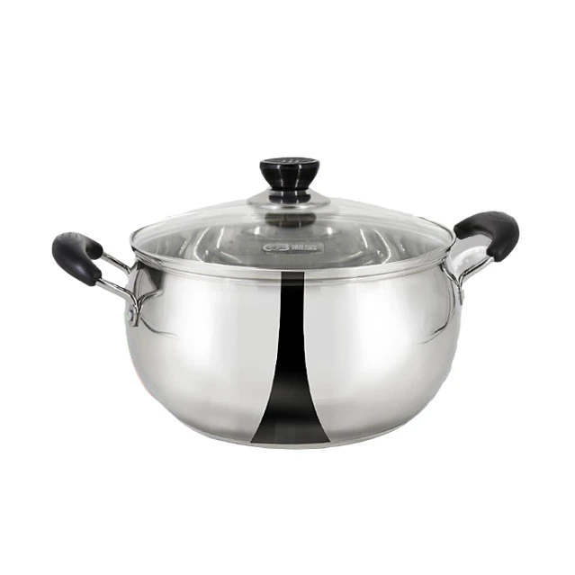 Chaobao Silver Pearl Double Thickened Bottom Double Handle Sauce Soup Stock Pot