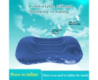 Adore Travel Pillow Ultralight Inflatable PVC Nylon Sleep Cushion Bedroom Ourdoor Camping Backpacking pillow-Dark Blue