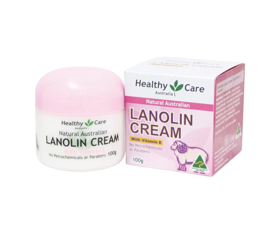 Healthy Care lanolin cream vitamin e 100g