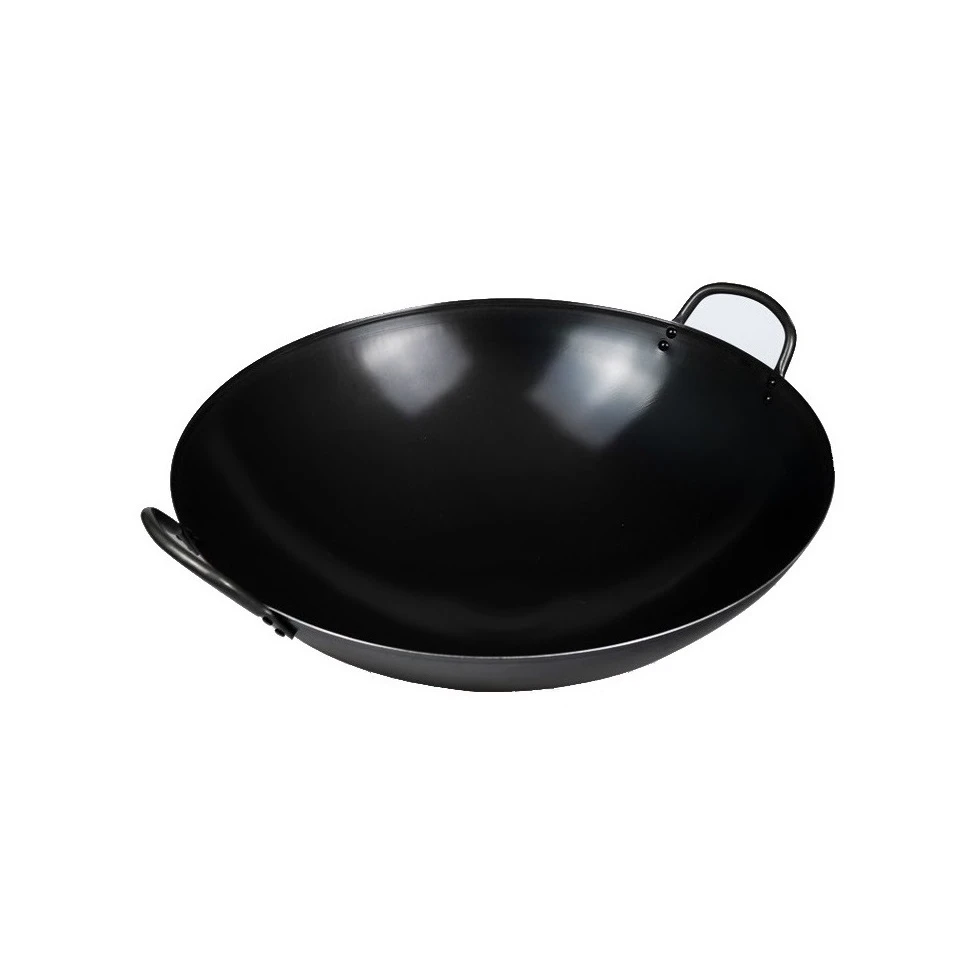 Pearl Life Lightweigh Double Handle Iron Wok 45cm