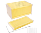 Auto Honey Beehive + 7 Frames Beekeeping Kit Langstroth Wooden Bee Hive Box