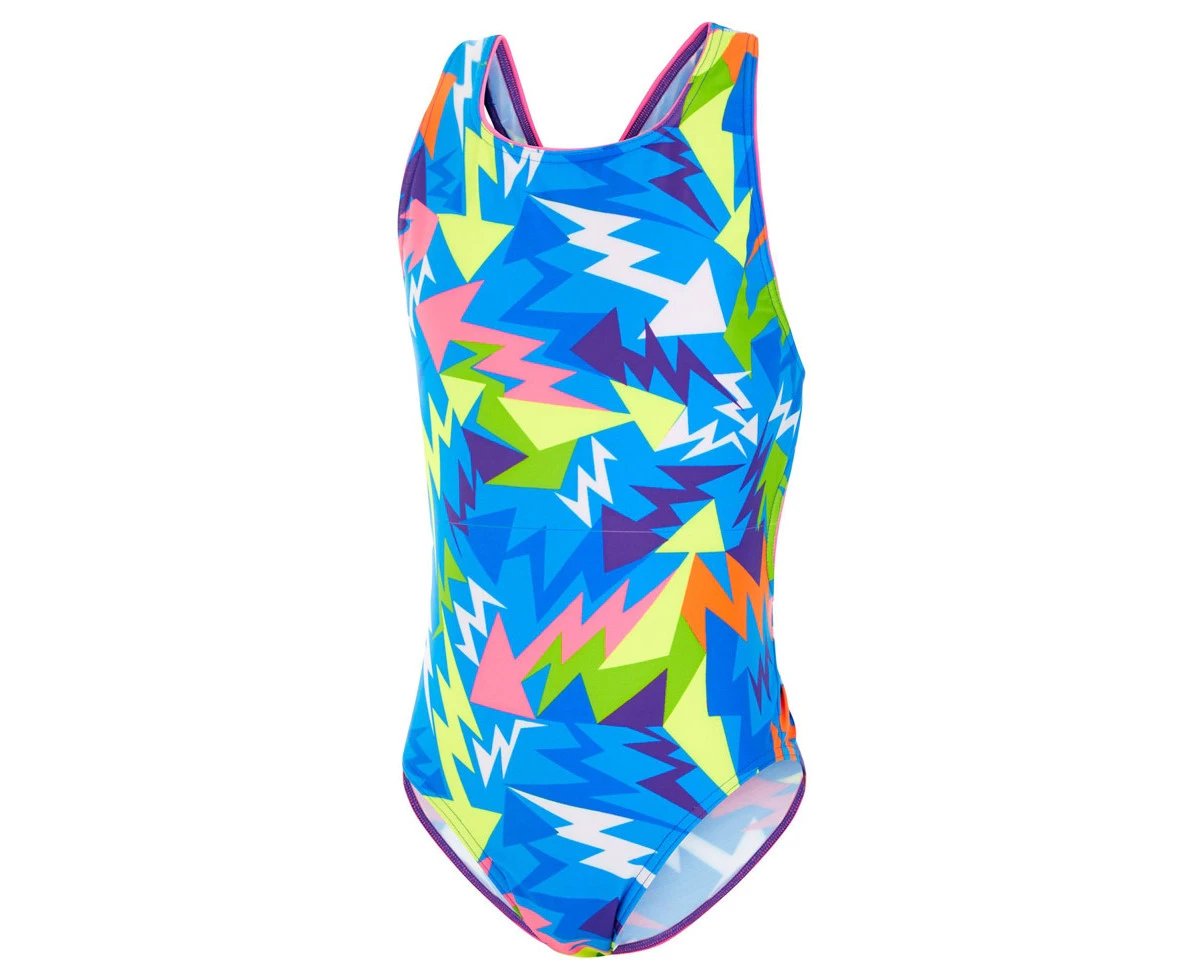 Maru Kids Lightning Strike Pacer Auto Back Swimsuit - Blue