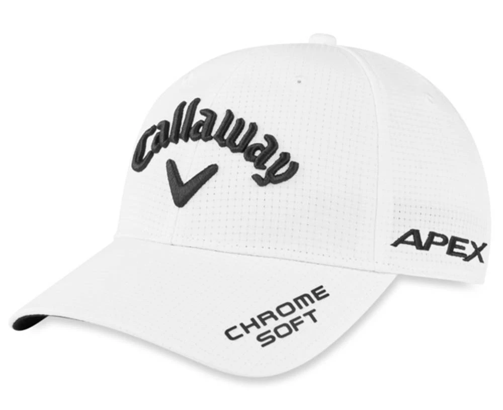 Callaway TA Performance Pro Adjustable Golf Cap - White -  Mens Polyester