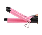 Triple 3 Barrel Ceramic Hair Curler Curling Iron Salon Styler Crimper Waver Hot [28mm]