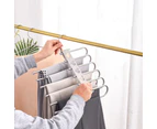 Multiple Layers Magic Pants Hangers Scarf Hangers Towel Rack Closet Hanger Organizer-6 Rods