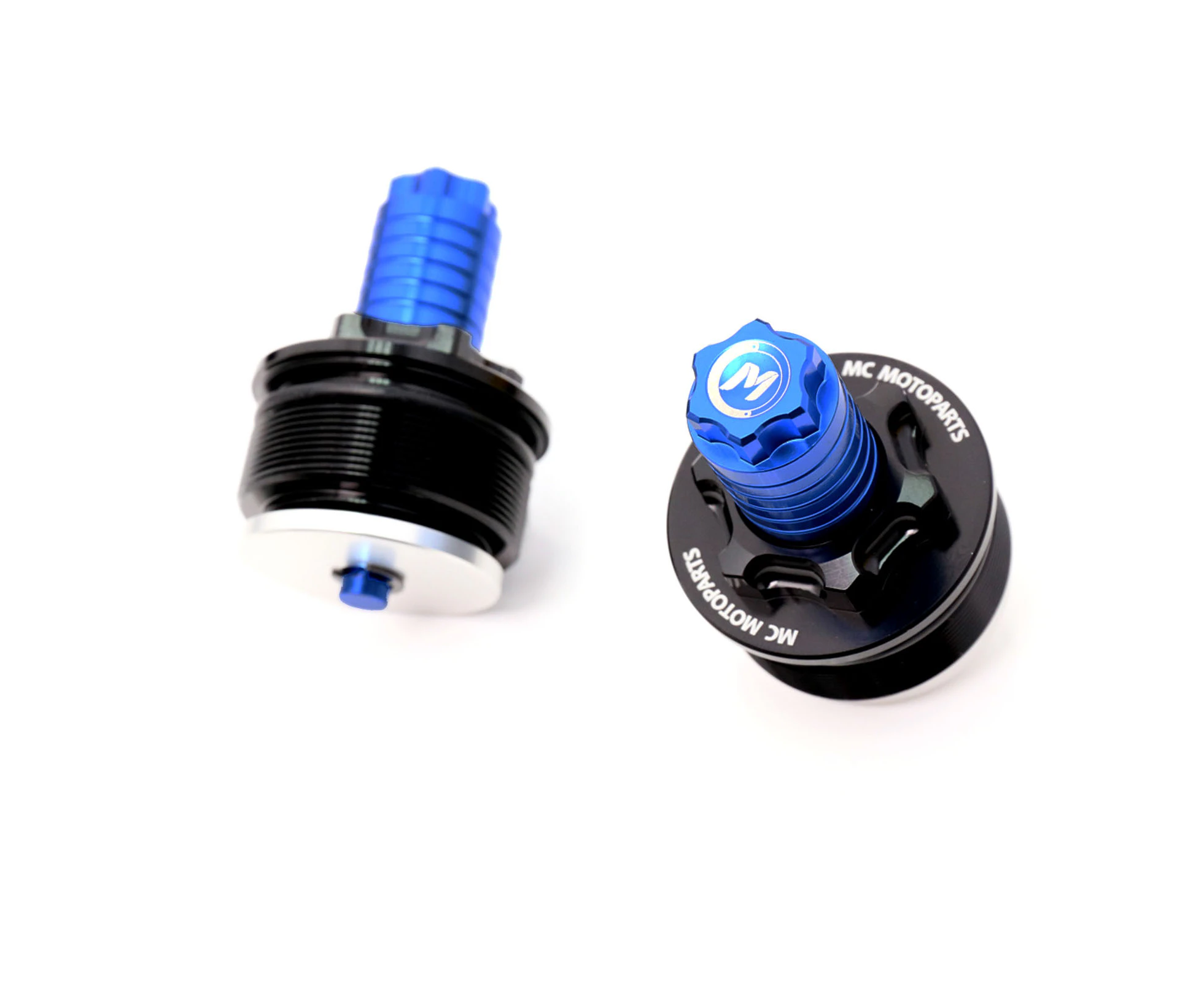 Blue CNC Front Fork Preload Adjusters For Yamaha V STAR 1300 XVS 07-13 12 11 10