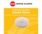 Red Smoke Alarms 10 Year Rf Wireless Smoke Alarm