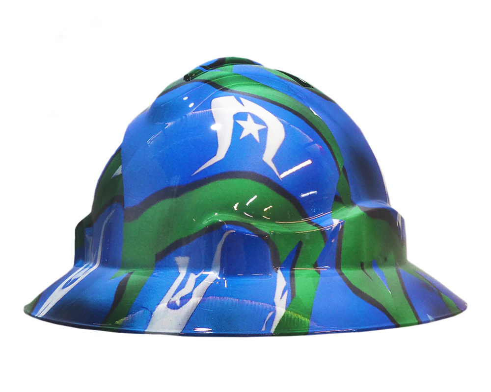 Cool Hard Hats Unisex TSI FLAG Wide Brim Safety Hard Hat