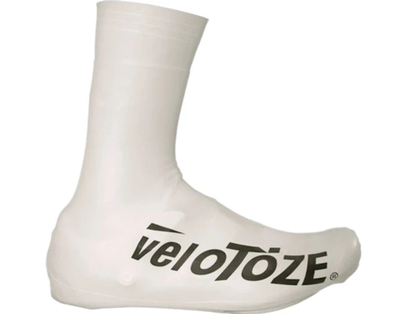 veloToze Tall 2.0 Road Bike Shoe Covers White - White